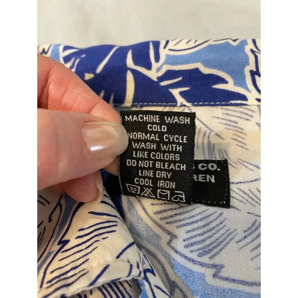 Polo Jeans Co. Ralph Lauren Vintage 90’s Men’s Rayon Aloha Shirt Large